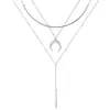 Nuevo Collar Ajustable en Capas de Amazon, Moderno Collar de Perlas en Tira y Moneda Multicapa, Versátil para Ropa de Trabajo de Mujer