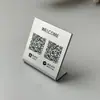 Sinal de código de pagamento, sinal de exibição de código QR de pagamento, sinal de pedido com código de escaneamento em acrílico, cartão de número de mesa, vestuário