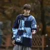 Suéter con Sensación de Alta Gama, Marca de Moda para Hombre, Chaqueta Engrosada, Estilo Otoño e Invierno, Estilo Americano Navideño Retro Tejido Perezoso Estilo Japonés