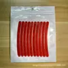 Pegatinas de rueda láser de colores luminosos para coche, pegatinas creativas de personalidad anticolisión, pegatinas de colores para llantas de motocicleta y coche eléctrico