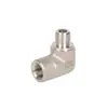Accesorios de Transición Roke Brand de Acero Inoxidable en Ángulo Recto Rt con Rosca Interna y Externa, Resistentes a la Presión y a Altas Temperaturas, Material 316