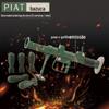 Presente criativo Argamassa de metal Crianças Brinquedo de tiro Ornamentos de modelo militar Exército britânico PIAT Bazooka Ornamentos