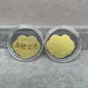 Concha de Agua Oro Puro 999 Tesoro de Riqueza Gato de la Fortuna Pegatina Dorada para Teléfono Móvil Tienda de Oro Promoción de Transmisión en Vivo Regalo para Atraer Clientes