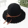 Sombrero de Pescador de Verano para Mujer, Transpirable, con Agujeros, Protector Solar, Plegable, de Punto, con Ala Ancha