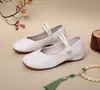 Florzinha Velho Pequim Estilo Chinês Mãe Retro Sapatos Hanfu Sapatos de Tecido Bordados Sapatos de Estudante Femininos Sapatilhas para Dança Quadrada