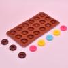Creativo Molde de Silicona para Pastel de Donut de 18 Piezas DIY Gelatina Suplemento Alimenticio para Bebés Utensilios Pastelería Postre