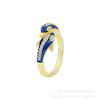 En stock de fábrica accesorios de joyería de cobre microincrustados chapado en cobre 18K real anillo de delfín microincrustado anillo de aceite de goteo nicho