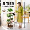 Estantería de flores transfronteriza para sala de estar, estantería de pie para balcón, estantería de exhibición de plantas con suculentas, multicapa