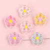 Acrílico amor estrela de cinco pontas gota de óleo desenhos animados acessórios pulseira DIY material capa de celular caseira chaveiro corrente para pendurar