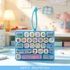 Colgante de teclado de 26 teclas de dibujos animados, llavero creativo, decoración para mochila, juguete antiestrés para niños y amigos, pequeño regalo al por mayor
