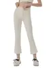 Pantalones de Yoga Acampanados Adelgazantes de Cintura Alta para Mujeres Petites, Adecuados para Pilates y Fitness