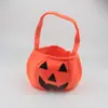 Bolsa de Abóbora de Halloween Bolsa de Abóbora Portátil Bolsa de Doces Adereços Bolsa de Doces Não Tecida Bolsa de Abóbora Estereoscópica
