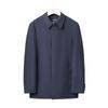 Novo Estilo de Negócios Jaqueta Retro Longa Slim-Fit Masculina de Meia-Idade com Lapela, Casaco de Algodão Ajustado e Quente para Inverno
