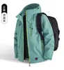 Chaqueta de montaña impermeable y cortavientos de estilo japonés para pareja, para primavera y otoño, chaqueta versátil de dopamina con tecnología de triple protección