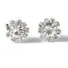 Aretes Estilo Coreano, Aretes de Girasol, Aretes de Cristal de Moda, Fabricante de Joyería para Orejas Coreana