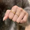 Anillo de Plata de Ley S925 Mismo Estilo Dorado Vintage Cepillado Hoja de Espiga de Trigo Anillo de Dedo Único de Gama Alta para Mujer Anillo de Dedo de Comida