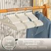 Cabides para casa pendurar roupas dormitório de estudante espessados antiderrapantes sem marca secagem de roupas suporte para pendurar roupas anti-ângulo de ombro atacado