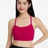 Sujetador de Yoga con Tirantes Cruzados para Mujer con Tirantes Finos, Hermoso Diseño en la Espalda, Transpirable, Secado Rápido, Sujetador Deportivo para Fitness, Camiseta sin Mangas para Entrenamiento de Pilates