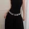 Cadena de Cintura Bohemia Occidental de Metal Nuevo Colgante Largo Moda Retro Falda Cinturón Versátil Accesorios de Baile de Jazz