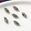 Plata de Ley Trompeta Jaspe Ruyi Ágata Rojo del Sur Anillo Doble Nube Trasera Accesorios Retro Viejo DIY Materiales Hechos a Mano