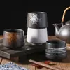 Taza de Té Japonesa Transfronteriza Retro Hecha a Mano Taza de Café Taza para Velas de Aromaterapia Taza para Café con Hielo Latte Taza de Porcelana para Matcha Comercio Exterior