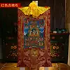 Tecido de Algodão do Nepal Pigmento Mineral Natural do Xizang Montado em Coração Sakya Wuzu Tangka Pintura de Parede de Buda 1,3m