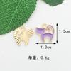 DIY Trendy Poodle Perolado Liga Flamingo Gatinho Bonito Gato Pulseira Brincos Acessórios Pendurados