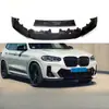 Adequado para BMW X3X4 Pós-Lábio Dianteiro G01G02G08Lci Lábio Dianteiro Modificado Ac Pá Dianteira Guerreiro Negro Surround