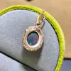 Venda Quente Transfronteiriça Pingente de Opala Negra Lisa Pura Natural Super Bonito com Pedra Principal 9*11mm Feito à Mão Materiais Cuidadosamente Selecionados