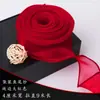 Estilo Ins Cinta de Hilo de Cola de Pez de Color Liso de 4 cm Rollo para Ramo Caja de Regalo Empaque para Horneado Lazo Cinta Flor