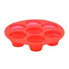 Molde de Bolo de Sete Furos de Venda Quente Transfronteiriça Molde de Assar Dobrável Redondo DIY Molde de Bolo Poroso Silicone de Grau Alimentício