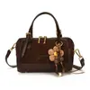 Bolsa de bolos de mano transfronteriza, bolso nuevo para mujer, simple y elegante, bolso Boston de hombro y cruzado de nicho