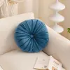 Almohada Redonda con Forma de Calabaza de Nuevo Producto Transfronteriza, Cojín Grueso de Color Sólido para Sofá de Sala de Estar, Almohada para Cabecero de Cama de Dormitorio