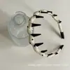 Diadema de Lunares Dentada Estilo Coreano para Mujer 2026 Nuevo Modelo Diadema de Alta Presión Craneal Pinza para el Cabello Antideslizante para Lavarse la Cara Elegante Accesorio para el Cabello