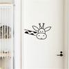Divertida Jirafa estilo ins Dibujo Animado Animal Adhesivo Mesita de Noche Dormitorio Cocina Tienda Puerta y Ventana de Vidrio Adhesivo Decorativo