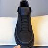 Botas de Outono e Inverno 2024 Novo Tecido Tecnológico de Outono Casual Esportivo Masculino Bico Redondo Respirável Popular Calçados de Lona para Homem