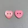 Botones de resina de alta gama con forma de corazón perlado, adecuados para camisas, cárdigans de manga corta y suéteres, botones coloridos de dos agujeros hechos a mano para manualidades