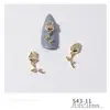 LZ Nueva Joyería de Circonita para Arte de Uñas Alas de Pegaso Perla Unicornio Oscuro Lazo Borla Material de Decoración de Uñas
