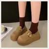 Zapatos populares para mujer 2026 otoño nuevo moda vintage pequeños de suela gruesa casual zapatos Birkenstock plataforma zapatos para mujer