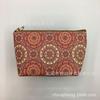 Bolsa Cosmética Geométrica Mandala Color Estilo Étnico PU Textura Estampada Portátil Impermeable Lavable Viaje Bolsa de Almacenamiento
