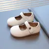 Zapatos Mary Jane para Niñas Estilo Primavera y Otoño Suela Suave Zapatos de Princesa para Niños de 3 a 6 Años Zapatos de Cuero Corte Bajo Zapatos Individuales Zapatos de Baile de Rendimiento
