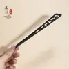 Grampo de Cabelo de Madeira com Franja de Anêmona Novo Estilo Chinês Artesanato de Enrolar Flores Acessórios Hanfu Disco Cheongsam Grampo de Balançar a Cabeça Cabeça de Bola