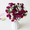 Flores Artificiales Coreanas de Alta Calidad al por Mayor 5 Tallos 15 Cabezas Mini Rosas Nueva Decoración para el Hogar Set de Boda Flores Falsas