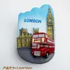Imanes de Nevera Creativos y Culturales de Autobús de Dos Pisos Británico de Londres de Resina Souvenirs de Viaje Creativos Pegatinas Magnéticas Manualidades
