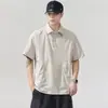Protección solar y protección UV UPF50 Secado rápido, tacto fresco Verano 2026 hombre manga corta algodón verde militar