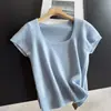2026 Lã Elegante Retrô College Gola Quadrada Tricô Suéter Grosso Manga Curta Top Feminino Atacado H18FS705