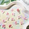 Accesorios de mariposa de pegamento suave para decoración de uñas, impresión y teñido mixto, color de mariposa elfo, suministros de decoración de uñas de mariposa tridimensional