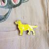 Broche de metal para perro mascota de venta caliente, insignia para ropa y sombrero, aleación, accesorios para amantes de los animales, una generación de punto