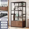 Nova prateleira de exposição estilo chinês para sala de chá, armário de exposição de chá, não é madeira maciça, montado na parede, prateleira decorativa minimalista moderna para sala de estar