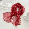 Novo Estilo Lenço Longo de Seda para Mulheres, Lenço de Chiffon 100% Seda de Amora, Versátil e de Alta Qualidade, Lenço de Primavera e Verão, Lenço de Pescoço, Echarpe